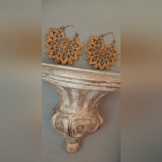Earrings 3 Inches Wide  3 Inches Long